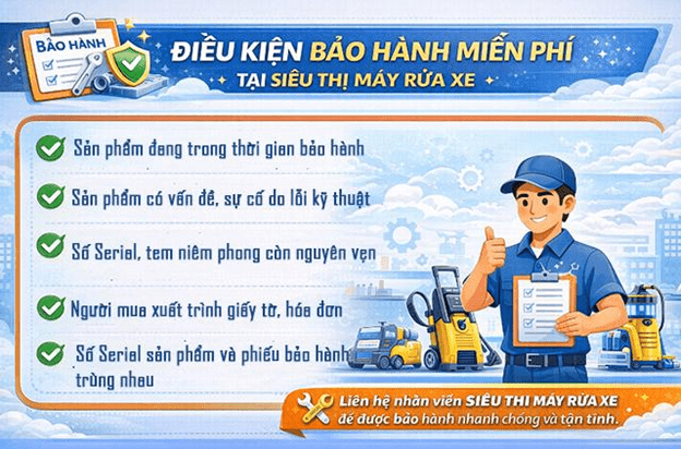 Điều kiện bảo h&agrave;nh