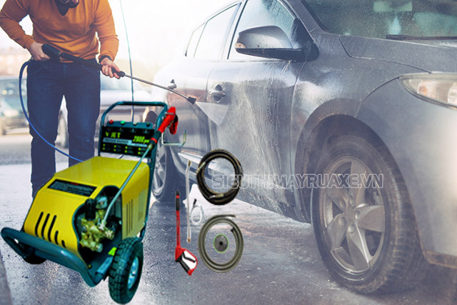 Siêu thị máy rửa xe - Đơn vị bán máy rửa xe V-Jet C150 uy tín