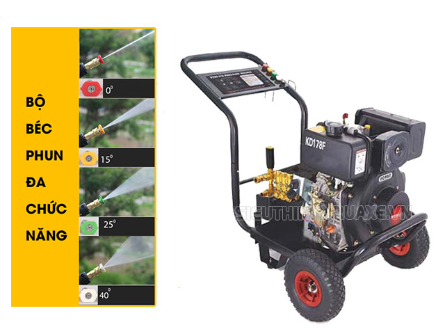 Bộ béc phun máy rửa xe Palada KD178F-9.0HP