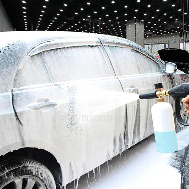 cách pha nước rửa xe bọt tuyết
