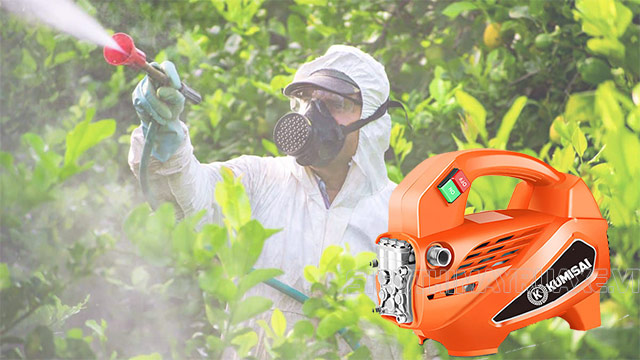 Các bước phun thuốc trừ sâu bằng máy rửa xe đúng chuẩn và hiệu quả