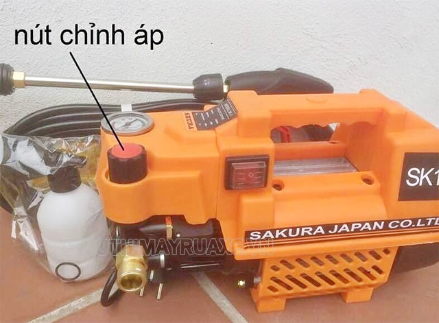 chỉnh áp máy rửa xe sakura