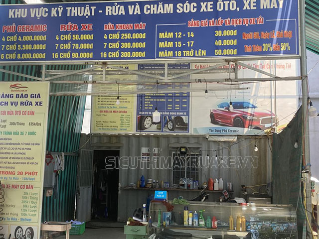 dịch vụ rửa xe hải dương