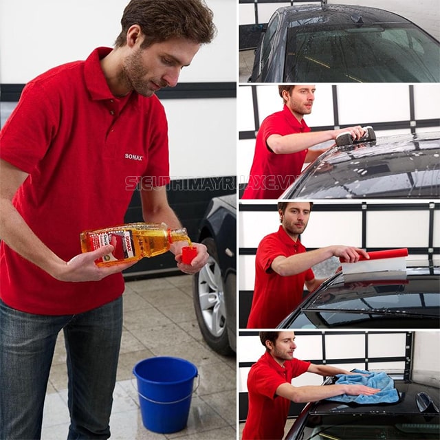Nước rửa xe Sonax sử dụng như thế nào?