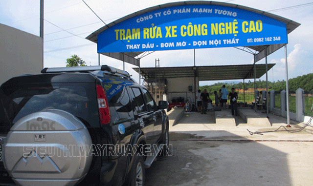 lắp đặt trạm rửa xe