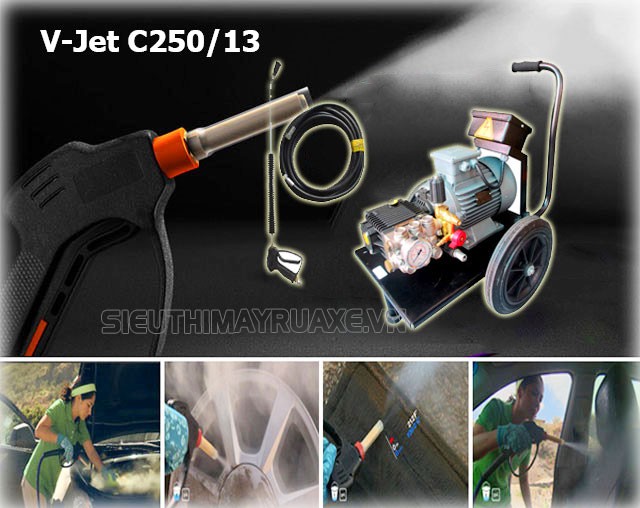 Cách sử dụng máy rửa xe V-jet C250/13 rất đơn giản