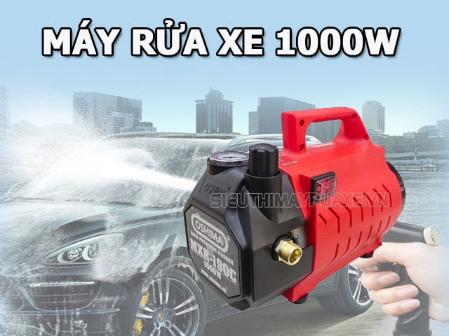 Máy rửa xe 1000W có gì nổi bật?