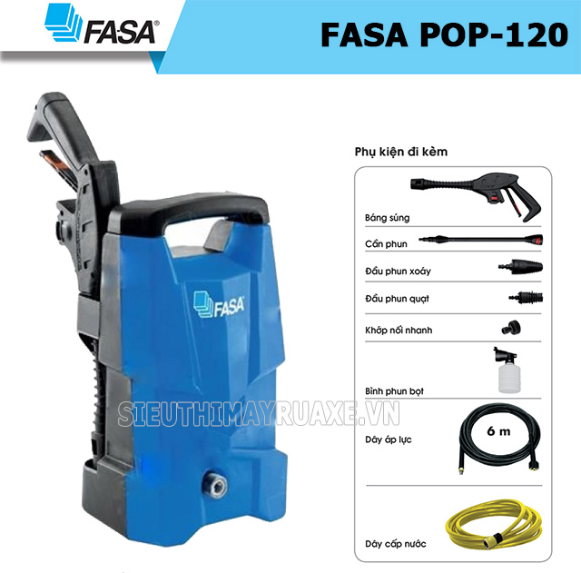 Máy rửa xe Fasa Pop 120bar