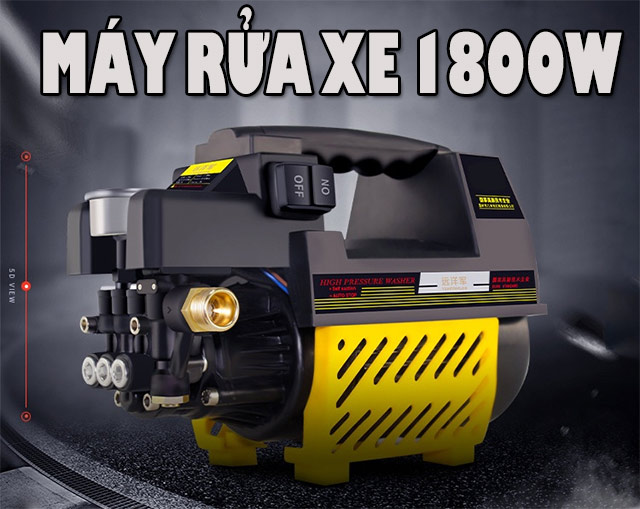Máy rửa xe 1800W - Giải pháp xịt rửa chuyên nghiệp cho gia đình