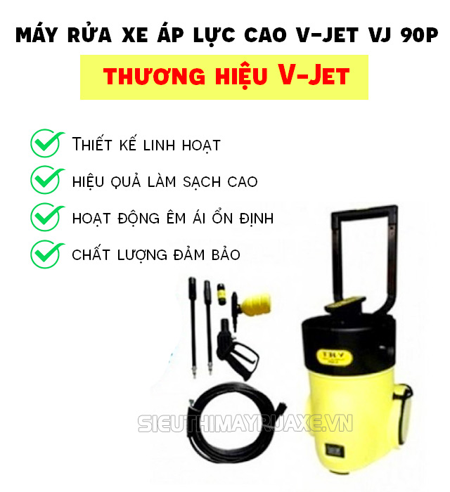 Máy bơm rửa xe gia đình V-Jet VJ 90P