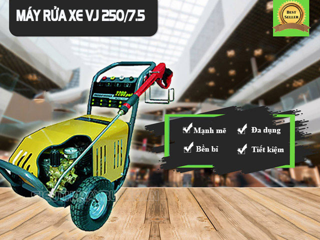 Model máy bơm rửa xe VJ 250/7.5