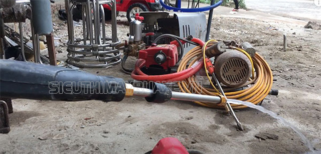 máy rửa xe bị yếu