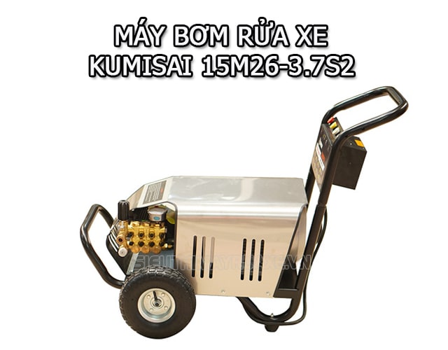Kumisai 15M26-3.7S2 - Máy rửa xe cao áp 1 pha