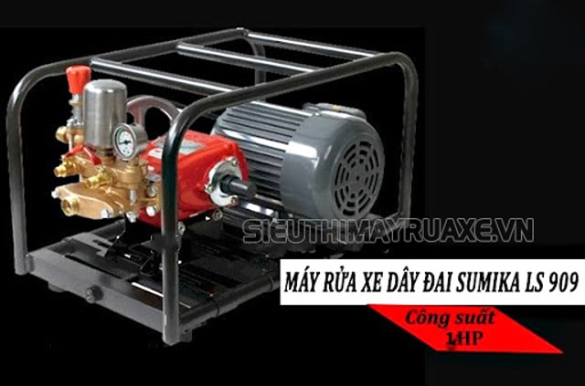 máy rửa xe dây đai 1hp Sumika LS 909