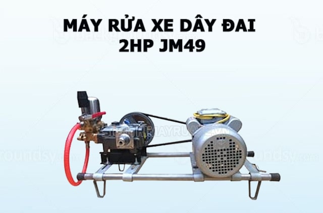 máy rửa xe dây đai 2HP JM49