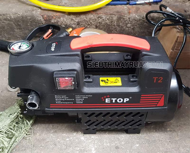 Máy rửa xe Etop XH-T2 gây chú ý với nhiều điểm cộng về hiệu năng