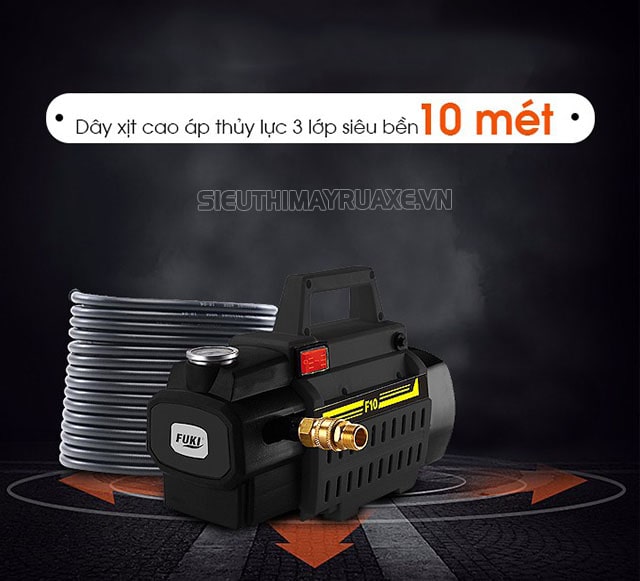 máy rửa xe fuki F10-car-kit