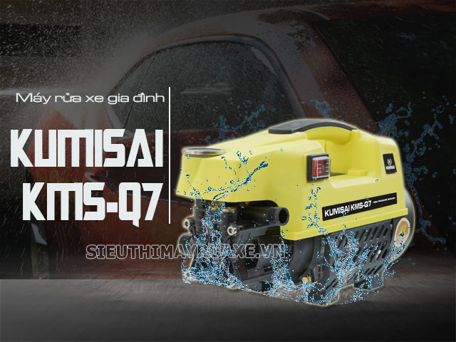 Model Kumisai KMS-Q7 có khả năng xịt rửa mạnh mẽ, nhanh chóng