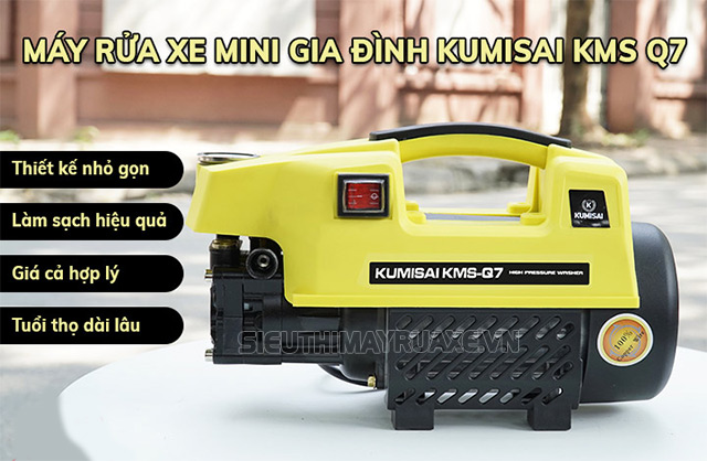 máy rửa xe gia đình loại nào tốt Kumisai KMS-Q7
