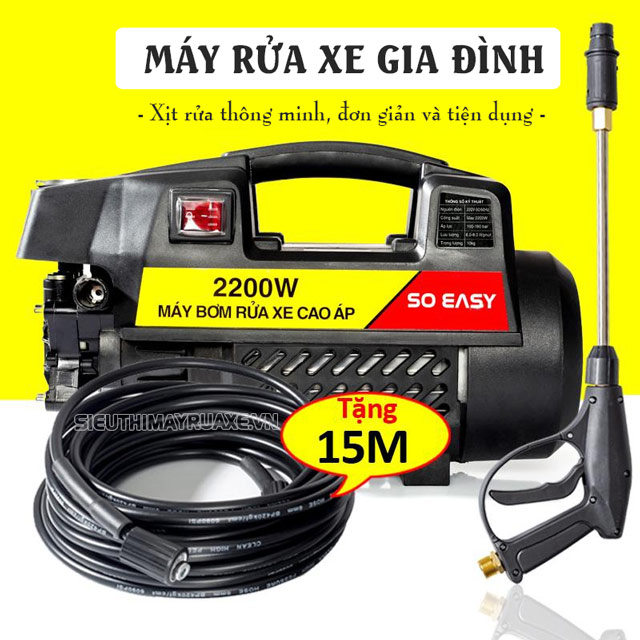 Máy rửa xe gia đình giúp việc xịt rửa và vệ sinh trở nên thật đơn giản