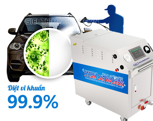 Máy rửa xe bằng hơi nước nóng Kumisai KMS1060
