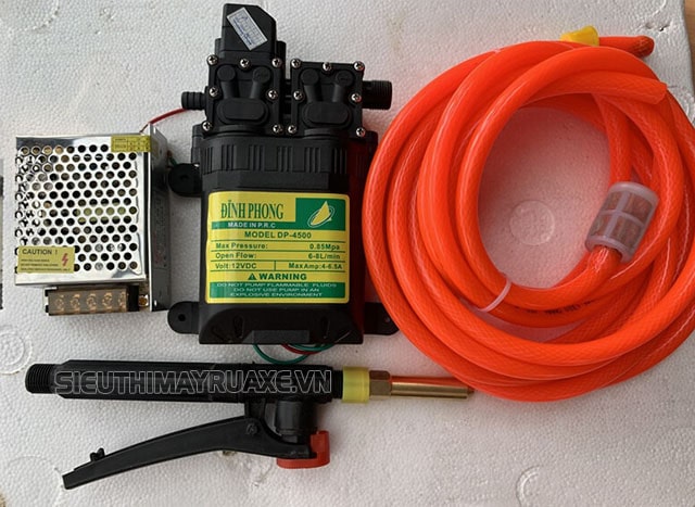 máy rửa xe mini 12v đình phong