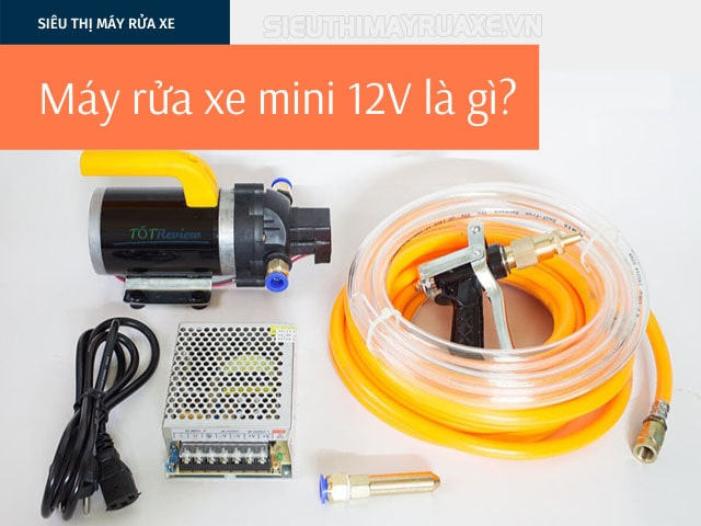 máy rửa xe mini 12v