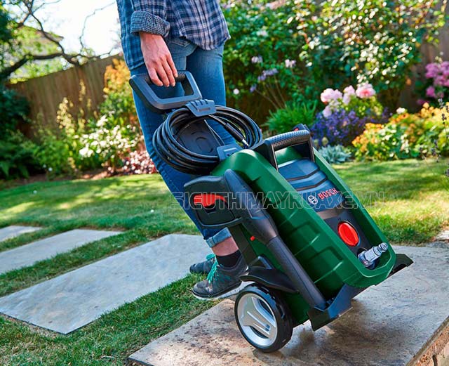 máy rửa xe mini bosch cơ động