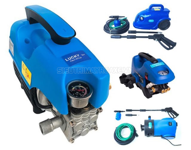 Máy rửa xe mini gia đình Lucky nhỏ gọn