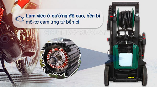 máy rửa xe motor cảm ứng từ
