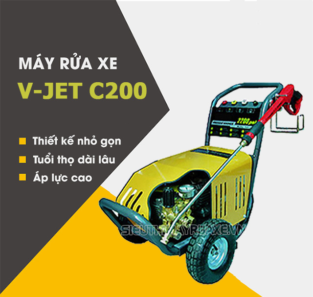 Máy rửa xe ô tô cao áp V-Jet C200