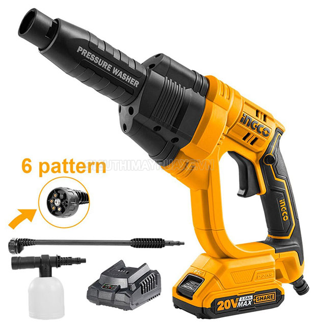 máy rửa xe pin Ingco