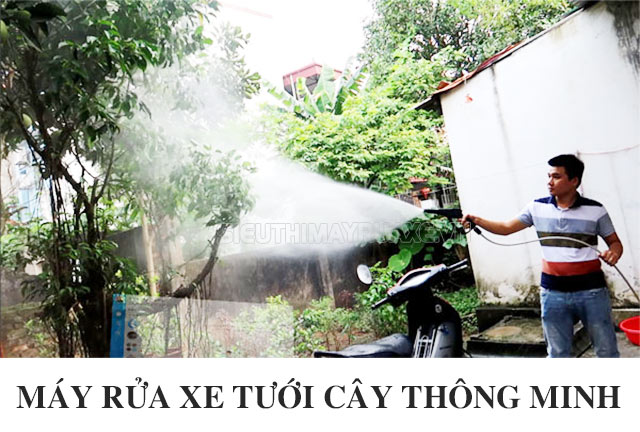máy rửa xe tưới cây