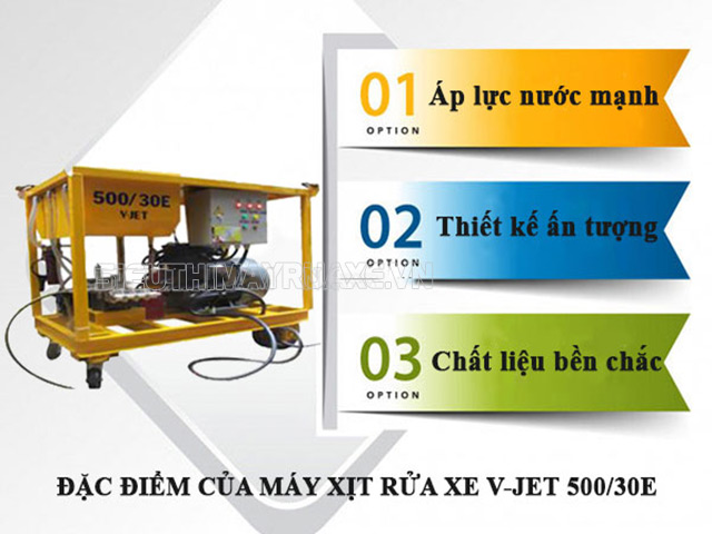 V-Jet 500/30 hiện là dòng xe cao áp được ưa chuộng bởi chúng có nhiều ưu điểm