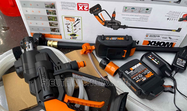 Máy rửa xe Worx có nguồn gốc từ nội địa Trung