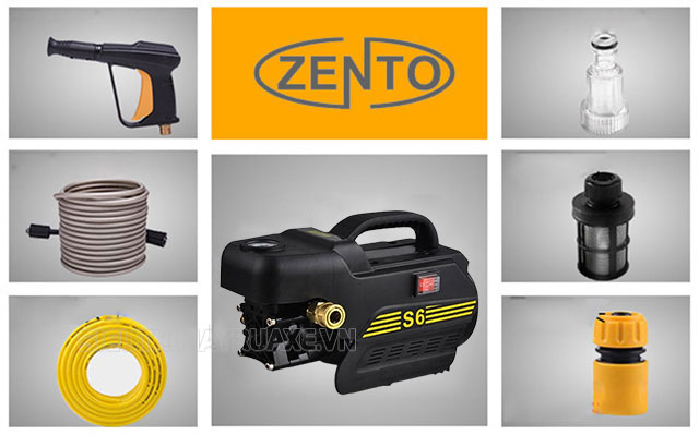 máy rửa xe zento kèm phụ kiện