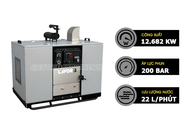 Model máy xịt rửa xe áp lực cao Thermic 17 Lavor Italy
