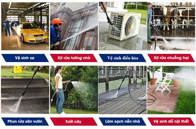 máy xịt rửa xe haloshi