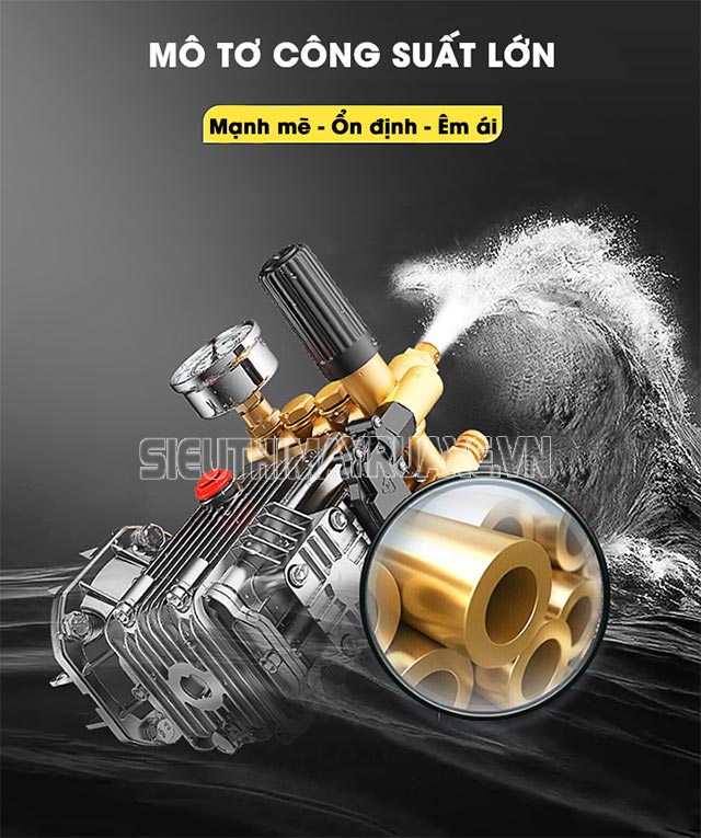 Palada KD178F-7.0HP sở hữu động cơ mạnh mẽ giúp làm sạch hiệu quả