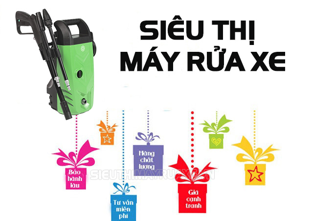 Mua máy rửa xe của Ý giá rẻ tại Siêu Thị Máy Rửa Xe