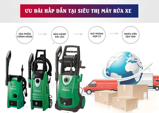 mua máy rửa xe hitachi