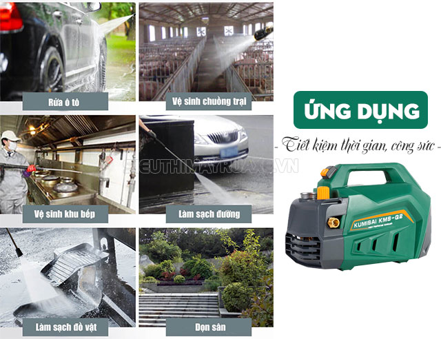 Mua máy rửa xe tại Bắc Giang có thật sự cần thiết? Một số ứng dụng nổi bật