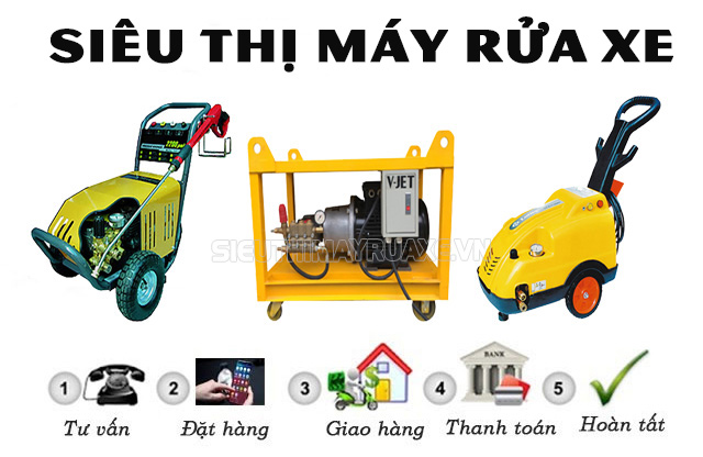 mua máy xịt rửa xe ô tô cao áp V-JET 500/21