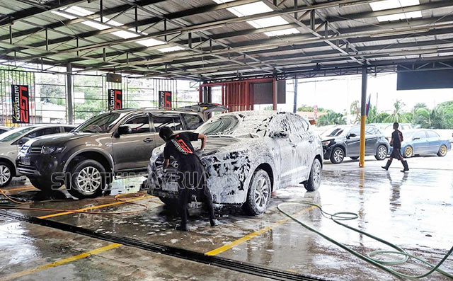 nghề rửa xe chọn mặt bằng