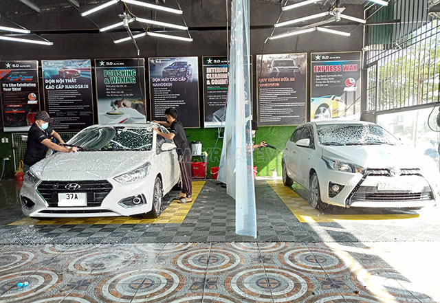 nơi rửa xe tại nghệ an