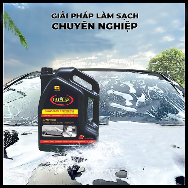 nước rửa xe bọt tuyết pallas