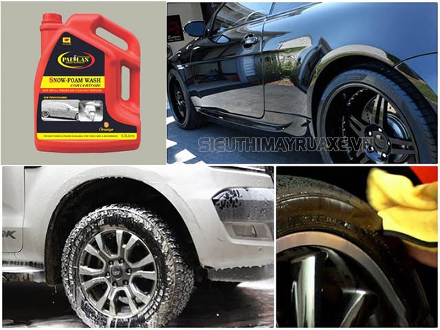 nước rửa xe siêu bóng pallas