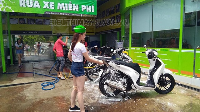 quy trình rửa xe thông minh vietwash
