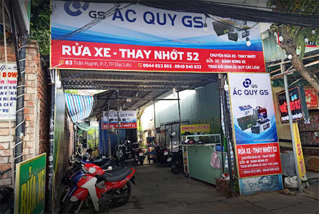 rửa xe ô tô bạc liêu