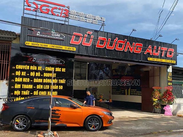 rửa xe ô tô bến tre dũ dương